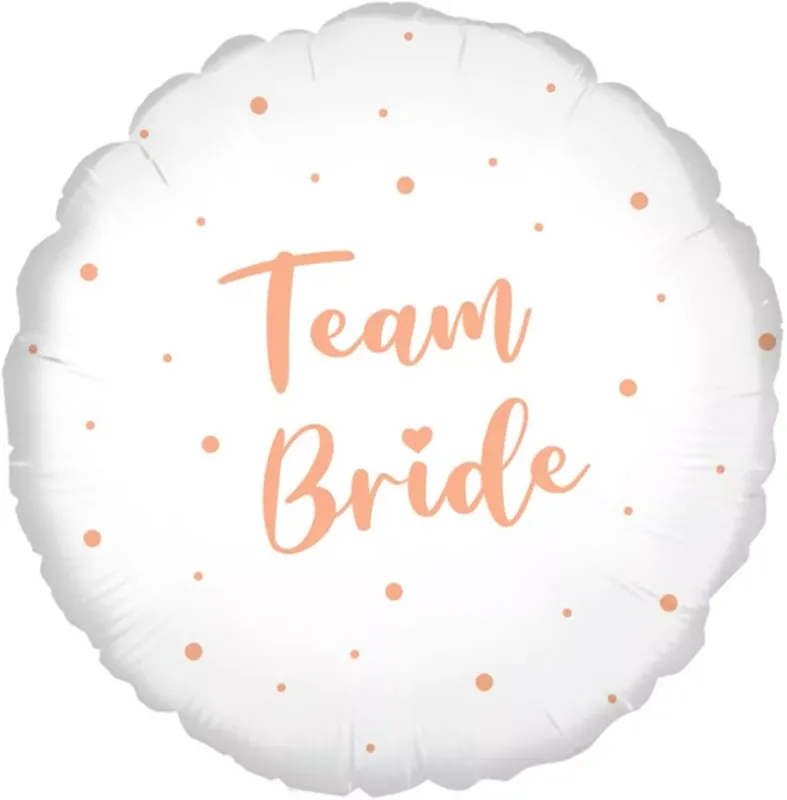 Team Bride Round Foil Balloon