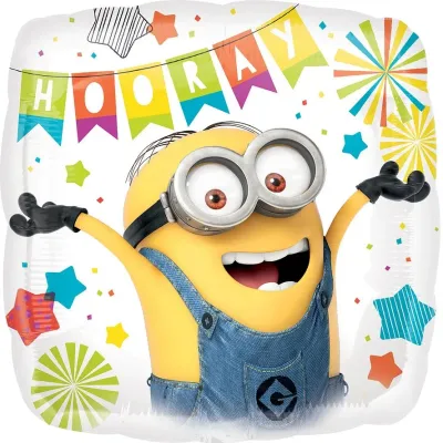 Minions Hooray Party Foil Balloon