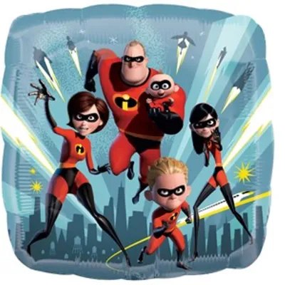 Disney Incredibles 2 Square Foil Balloon