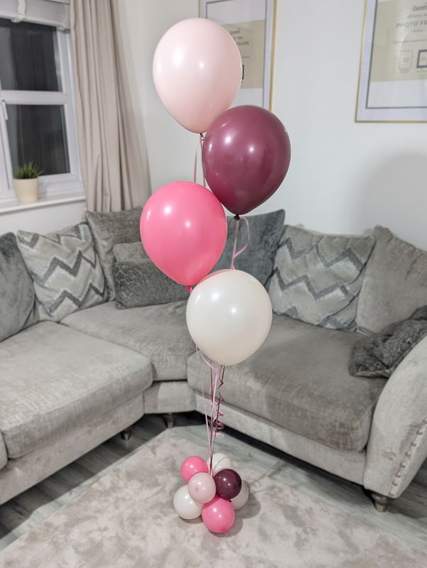 Valentines Day Latex Balloon Cluster