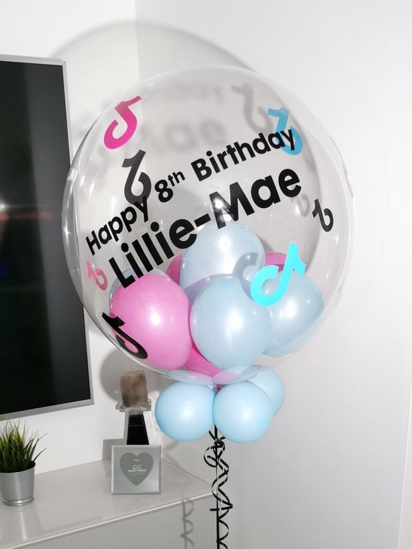 Tik Tok Themed Bubble Balloon