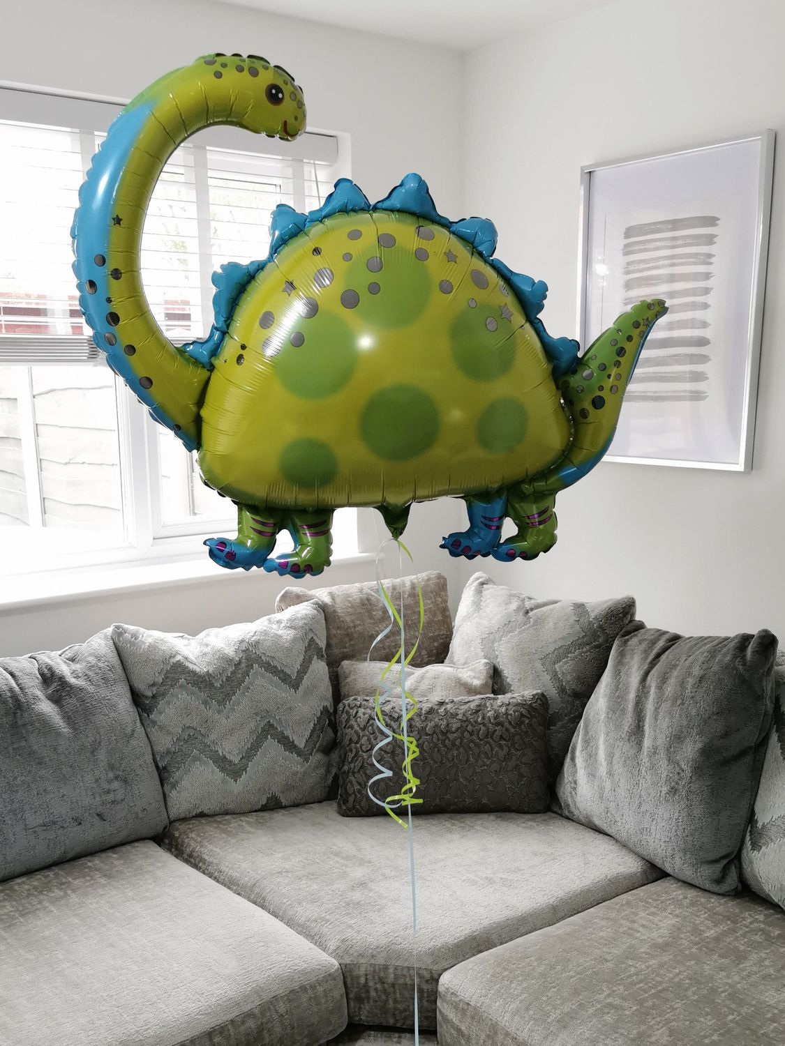 Giant Brontosaurus Dinosaur Helium Balloon – Inflated Delivery in Tyldesley &amp; Manchester