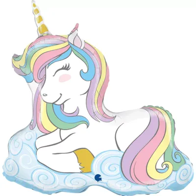 Giant Macaron Pastel Unicorn Helium Balloon – Inflated Delivery in Tyldesley &amp; Manchester