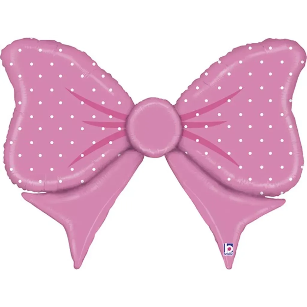 Giant Pink Bow Helium Balloon – Inflated Delivery in Tyldesley &amp; Manchester