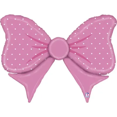 Giant Pink Bow Helium Balloon – Inflated Delivery in Tyldesley &amp; Manchester