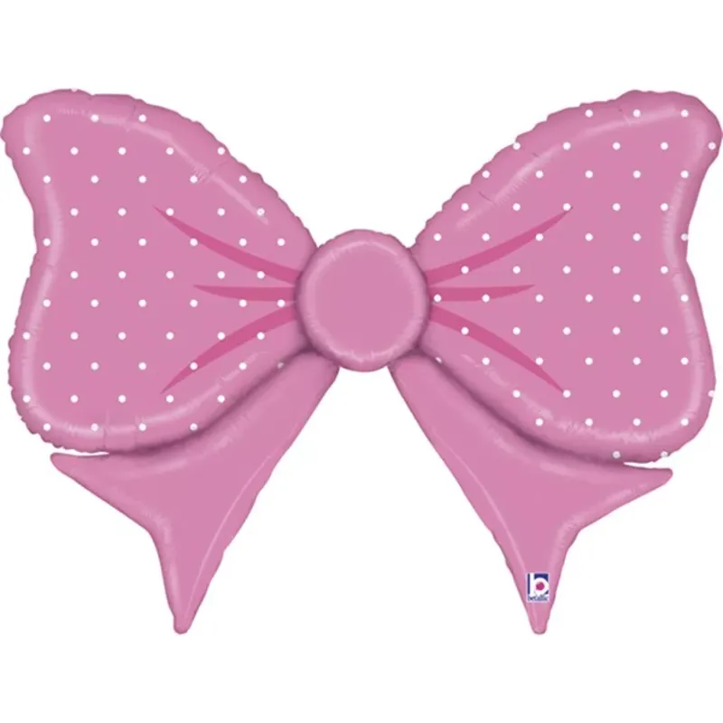Giant Pink Bow Helium Balloon – Inflated Delivery in Tyldesley &amp; Manchester