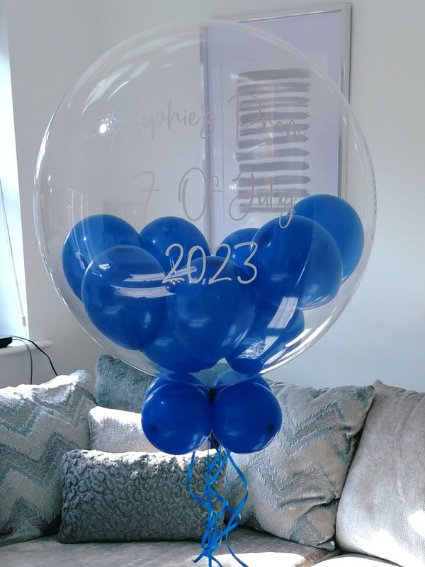 Royal Blue Bubble Balloon
