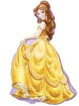Giant Disney Princess Belle Helium Balloon | Inflated Delivery Tyldesley