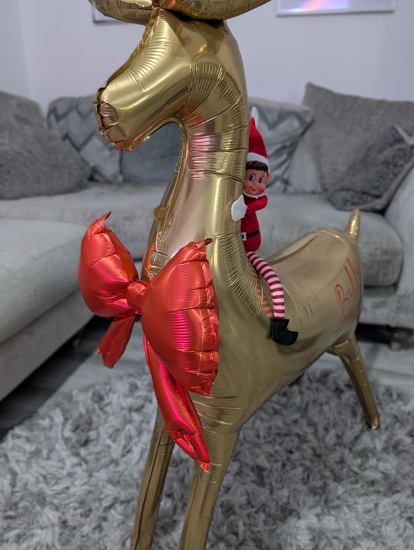 Elf Arrival Reindeer Balloon