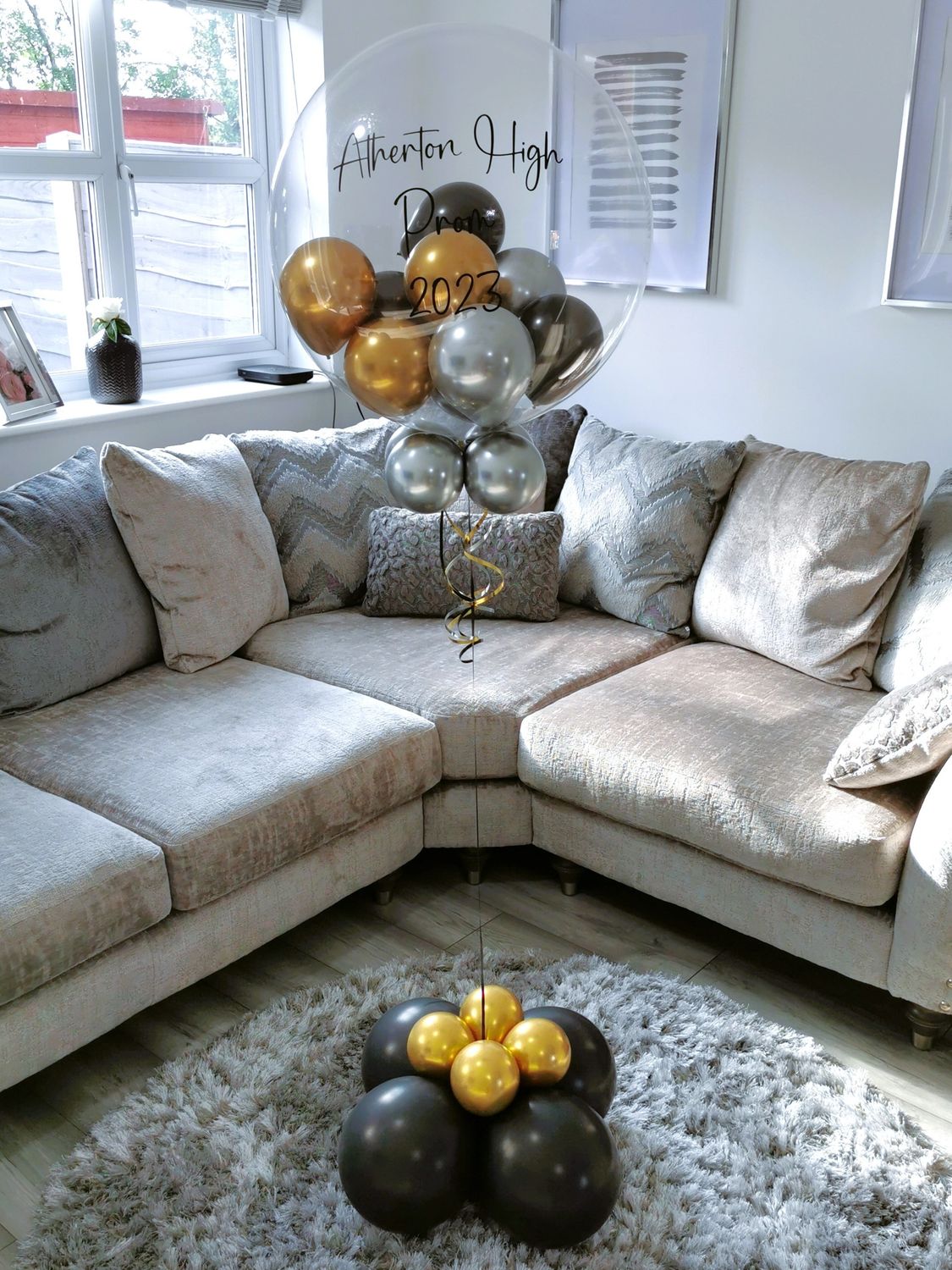 Prom 2026 Personalised Bubble Balloon Filled With Mini Balloons