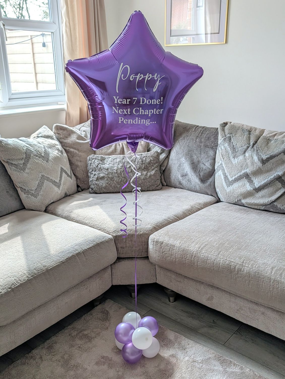 Helium Filled Personalised Star Balloon