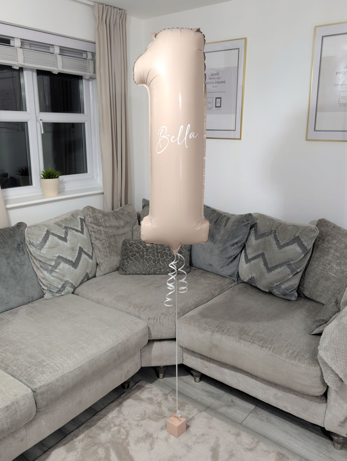 Personalised Nude 34" Helium Number Balloon