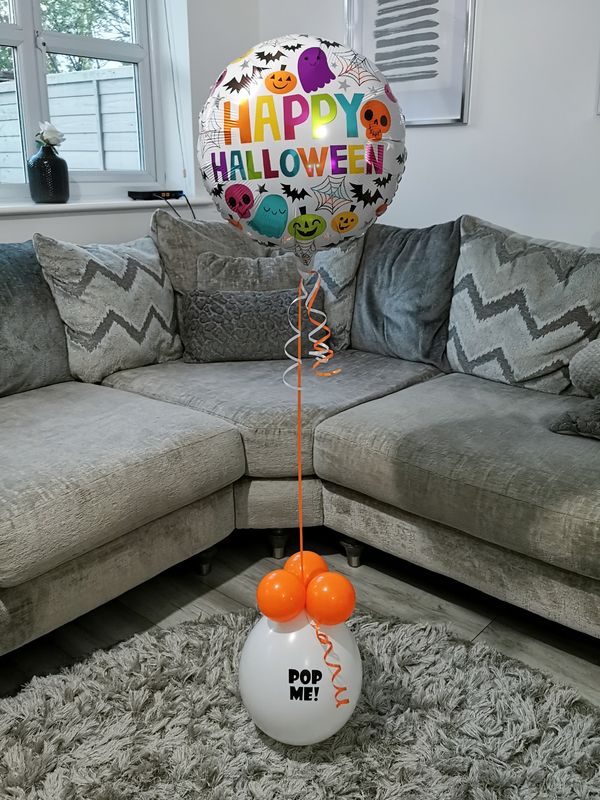 Happy Halloween Helium Filled Foil Surprise Balloon