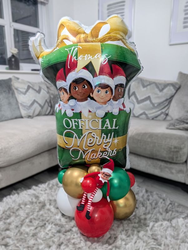 Arrival Elf Present Balloon Display