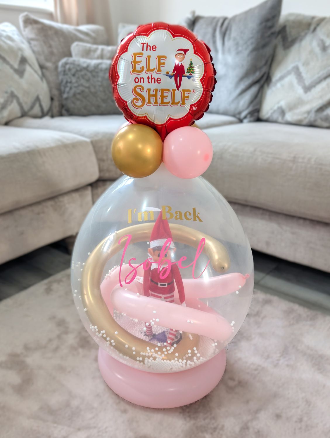 Pink Elf on the Shelf “I’m Back” Stuffing Balloon