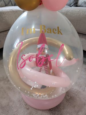 Pink Elf on the Shelf “I’m Back” Stuffing Balloon
