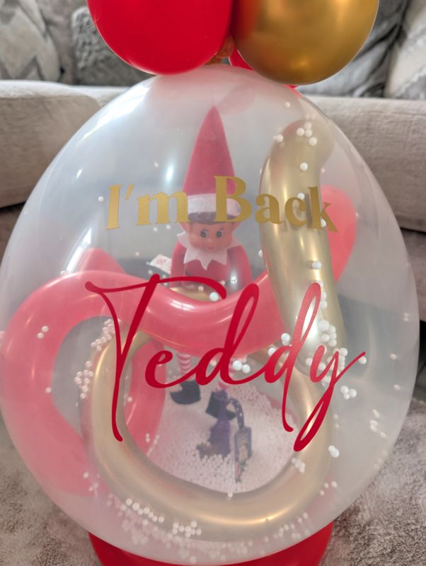 Red Elf on the Shelf “I’m Back” Stuffing Balloon