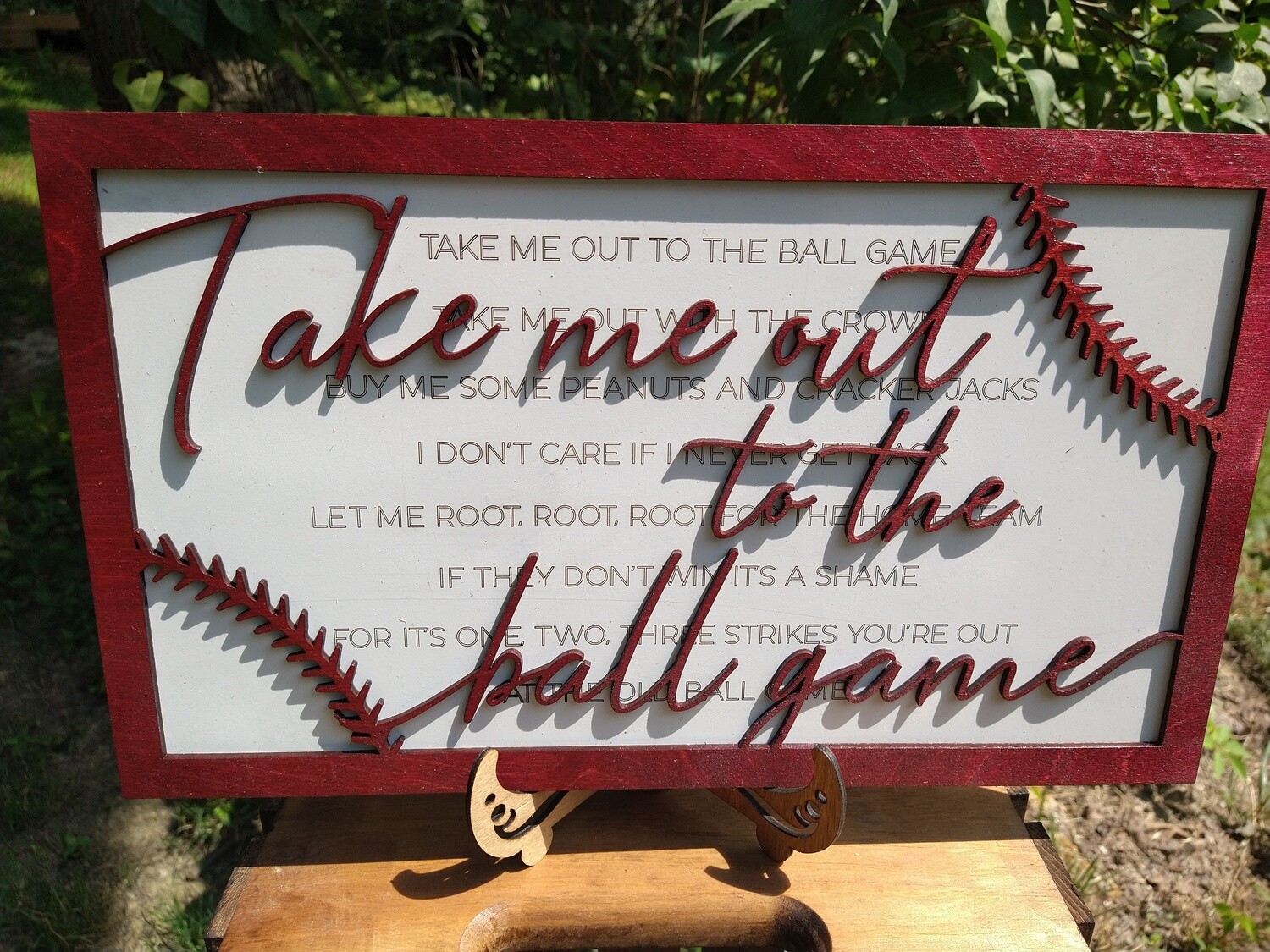 Take Me Out to the Ball Game 10&quot;x16&quot; 3D Wall Art