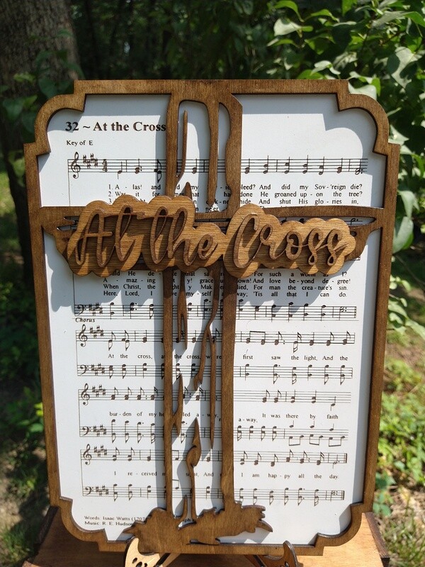 At the Cross Hymn 10&quot;x14&quot; 3D Wall Art