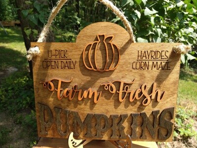 Pumpkin Patch Layered 10&quot; X 16&quot; 3D Wall Art