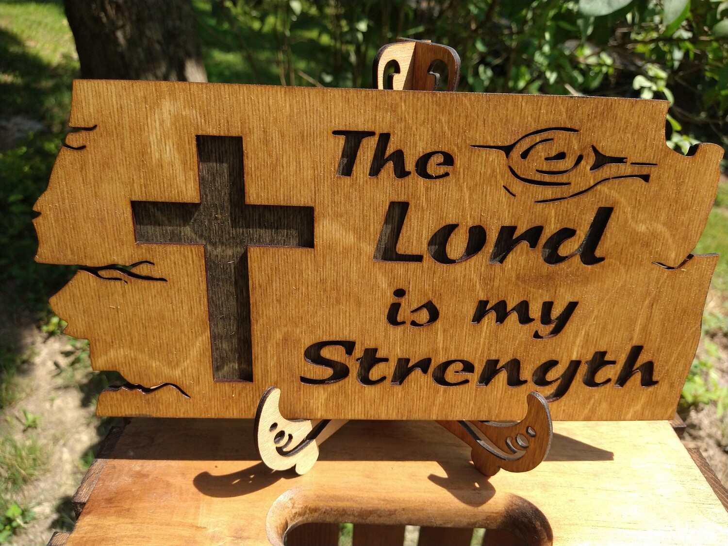 The Lord is my Strength  3D Wall Art