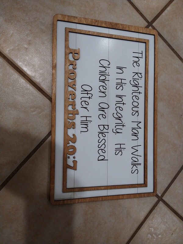 Bible Verse 10&quot;x14&quot; 3D Wall Art