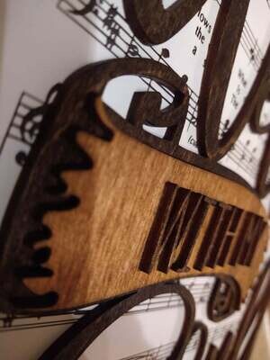 It is Well with my Soul Hymn 10"x14" 3D Wall Art
