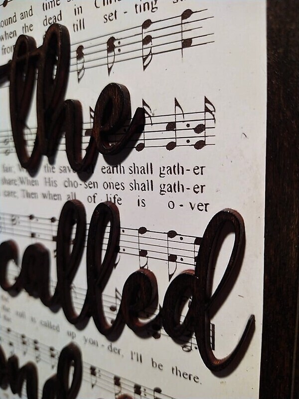When The Roll Is Called Up Yonder Hymn 10"x14" 3D Wall Art