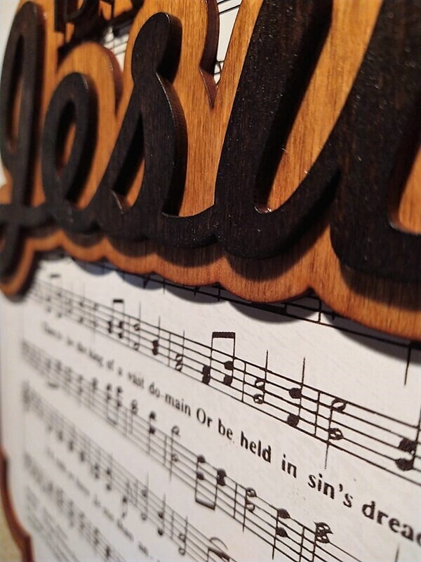 I'd Rather Have Jesus Hymn 10"x14" 3D Wall Art