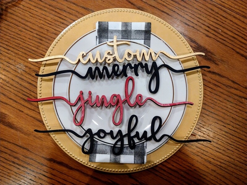 Holiday Place Cards | Thanksgiving Décor | Wooden Place Cards