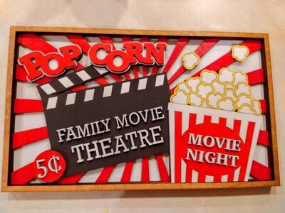 Family Movie Theatre 3D Wall Art ~Penalizable~