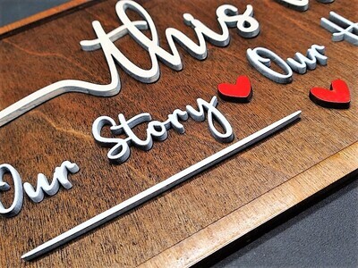 This Is Us 10&quot;x19&quot; 3D Wall Art