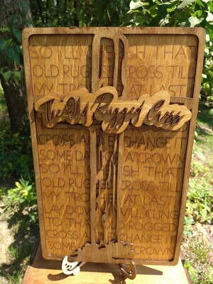 The Old Rugged Cross 3D Wall Art