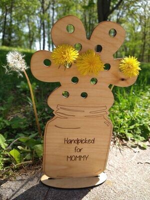 Flower holder from child to: Mom, Teacher, Grandmothers, ANYONE