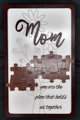 ~Flower~ You are Piece that Hold&#39;s us Together  ~Dad~ ~Mom~ Personalized