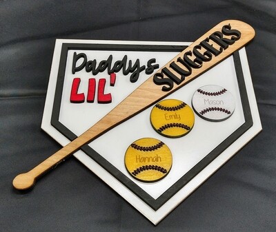 Daddy&#39;s Lil&#39; Slugger Father&#39;s Day ~Personalized~