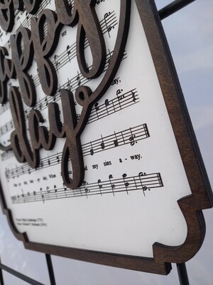 O Happy Day Hymn 10&quot;x14&quot; 3D Wall Art