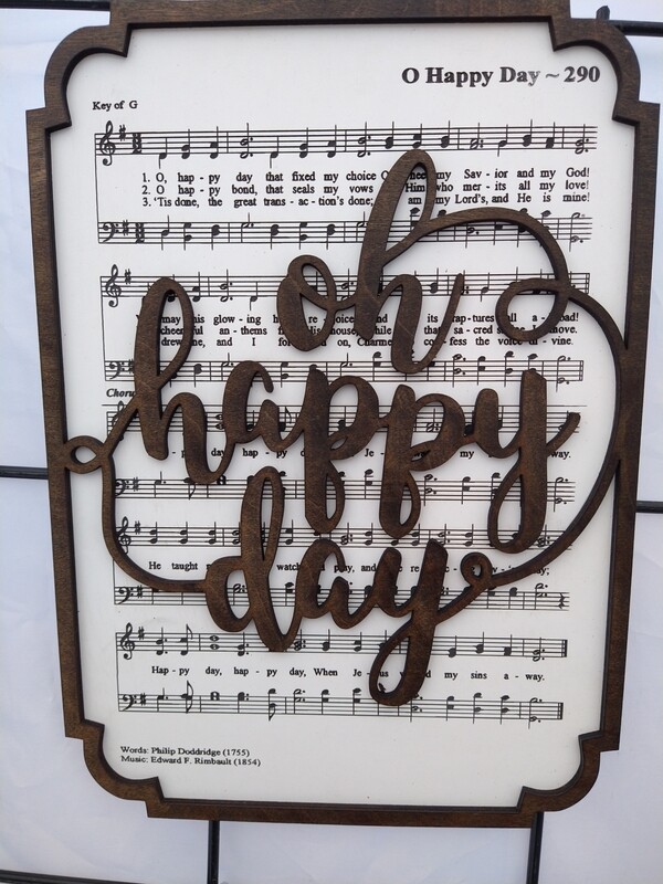 O Happy Day Hymn 10&quot;x14&quot; 3D Wall Art
