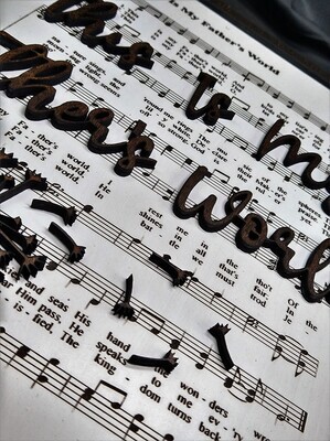 This Is My Father&#39;s World Hymn 10&quot;x14&quot; 3D Wall Art