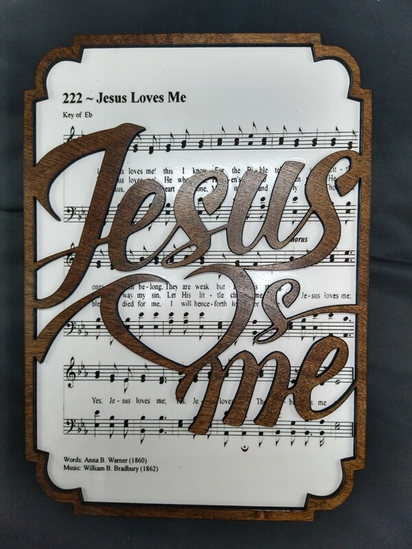 Jesus Loves Me Hymn 10&quot;x14&quot; 3D Wall Art
