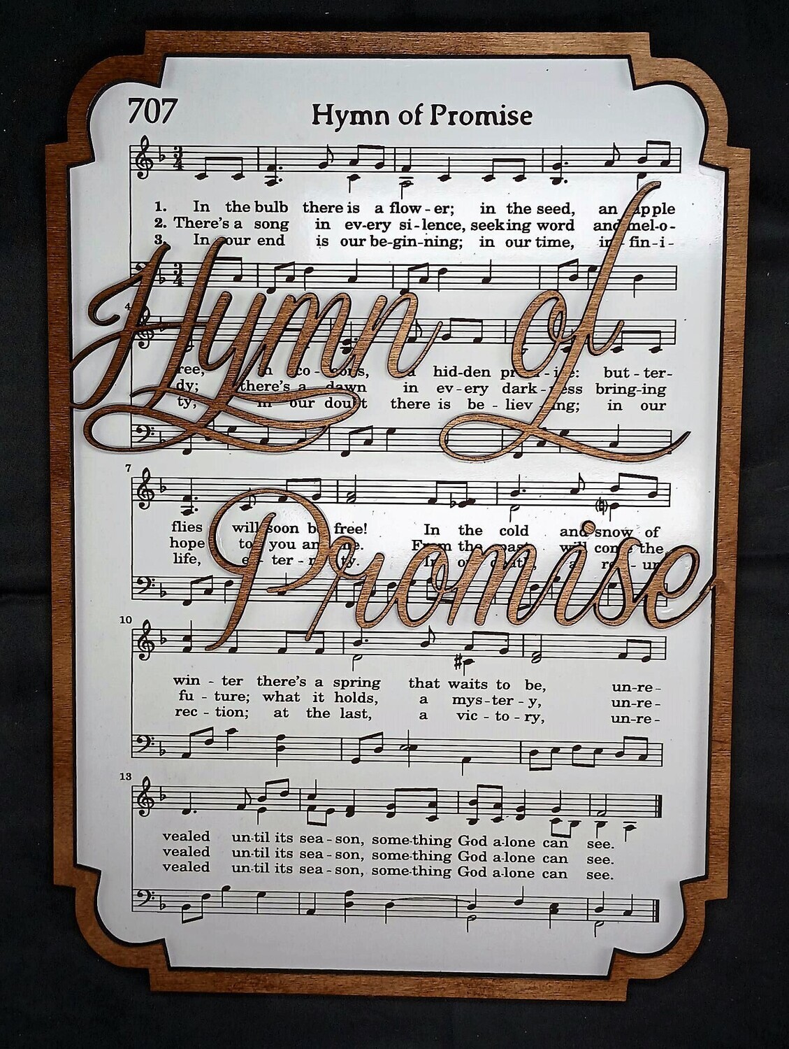 He Touched Me Hymn 10&quot;x14&quot; 3D Wall Art
