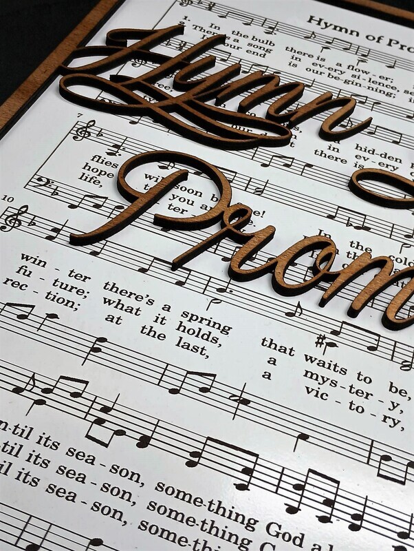 He Touched Me Hymn 10"x14" 3D Wall Art
