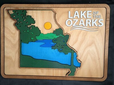 Lake of the Ozarks Missouri 3D Wall Art