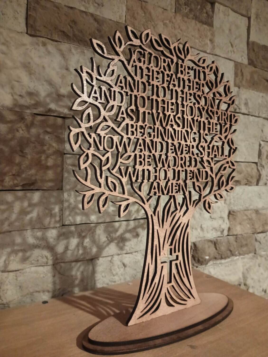 Glory Be To the Father Olive Tree 3D Art