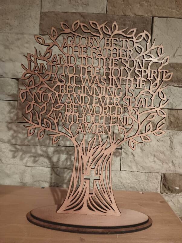 Glory Be To the Father Olive Tree 3D Art