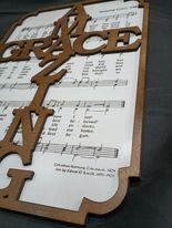 Amazing Grace Hymn 10"x14" 3D Wall