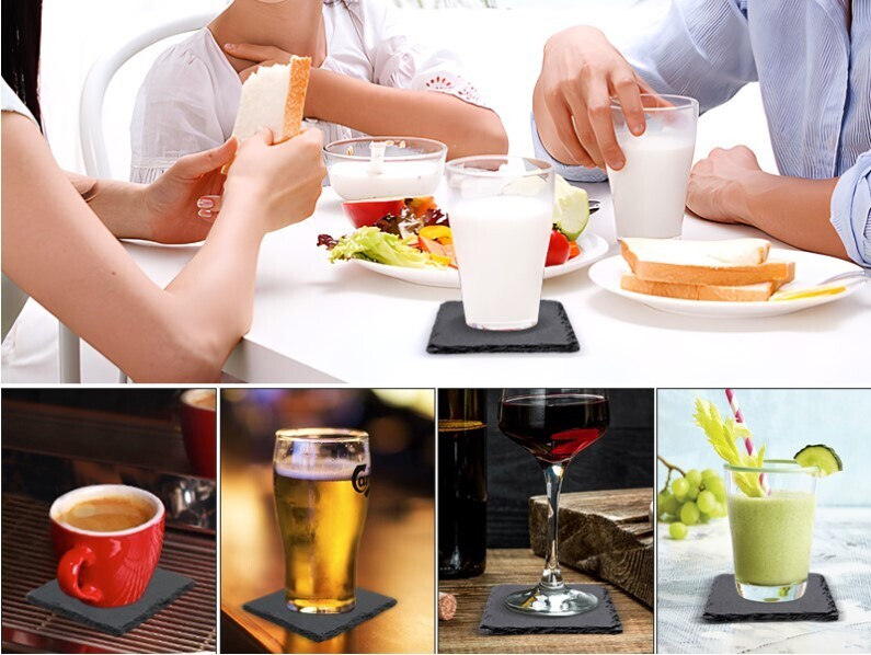 4" Slate Coasters Personalized