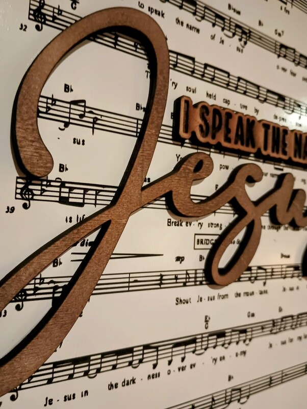 I Speak Hymn 10"x14" 3D Wall Art