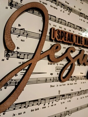 I Speak Hymn 10&quot;x14&quot; 3D Wall Art