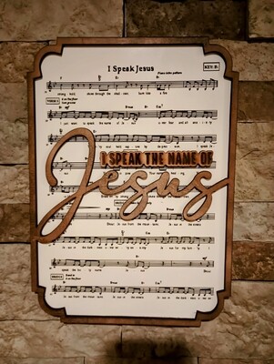I Speak Hymn 10&quot;x14&quot; 3D Wall Art